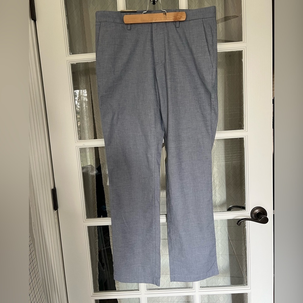 Banana Republic Pants Mens 33x32 Tag Blue Aiden Fit Chino 34x31 Actual